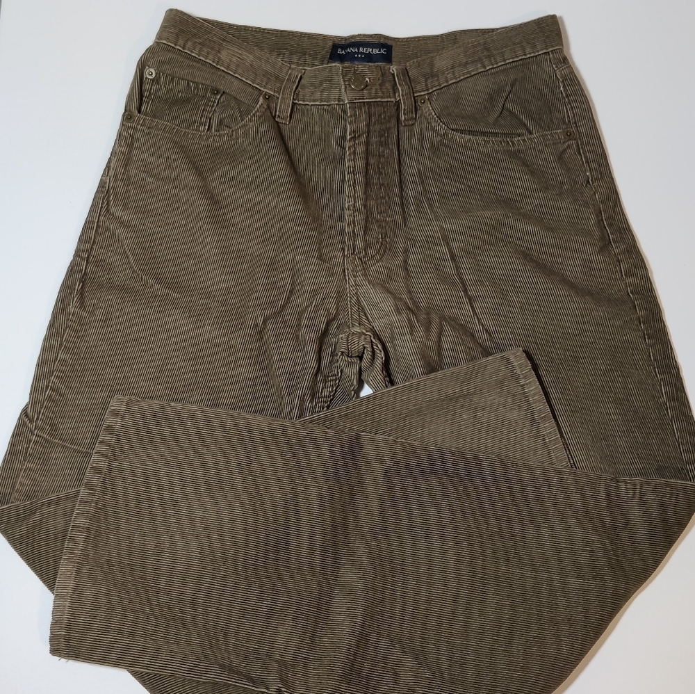 Men's Banana Republic Brown Corduroy Straight Leg Relaxed Fit Pant, Men's 33x32